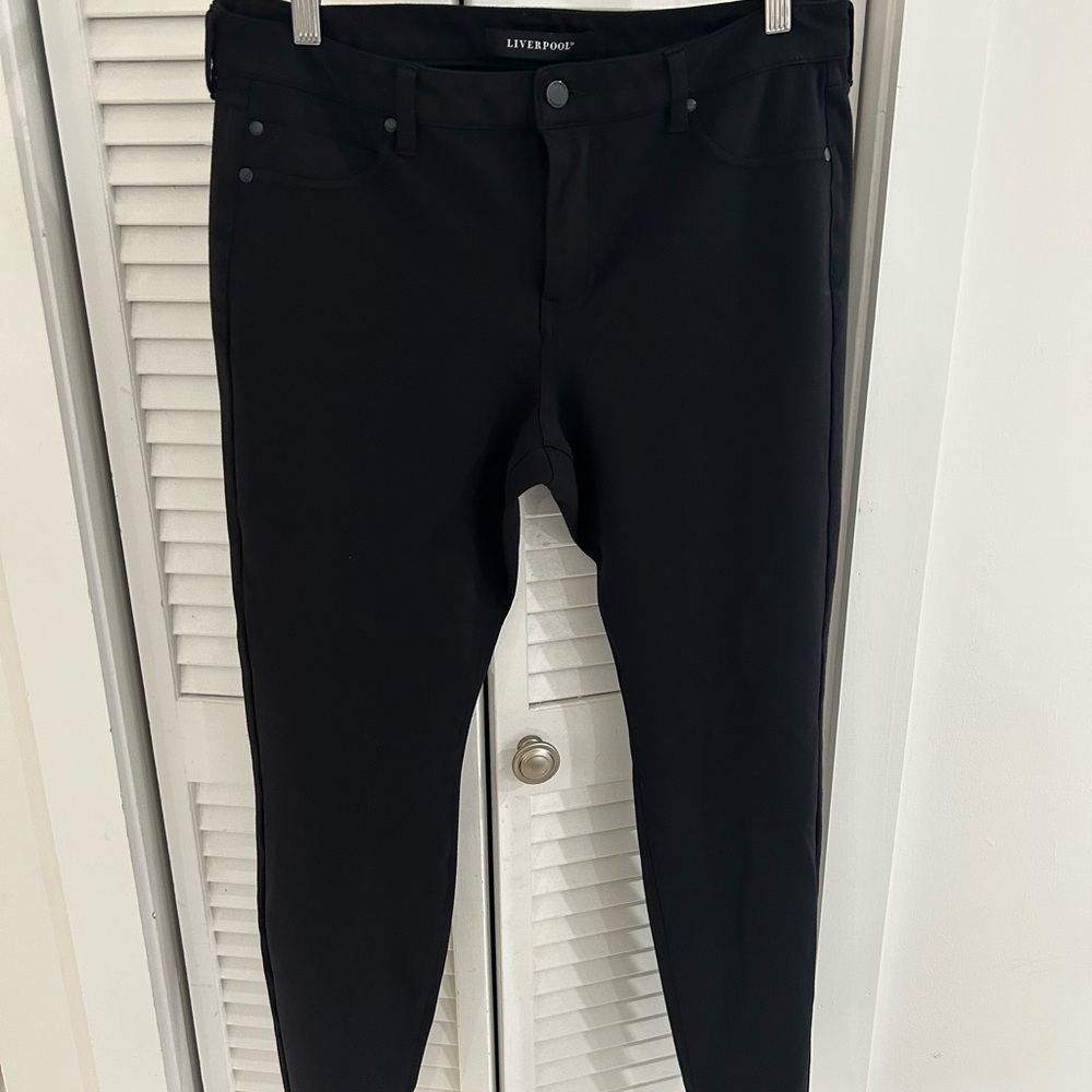 Liverpool Black Skinny Stretch Pants - Picture 5 of 10